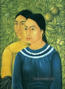 Zwei Frauen Feminismus Frida Kahlo Ölgemälde